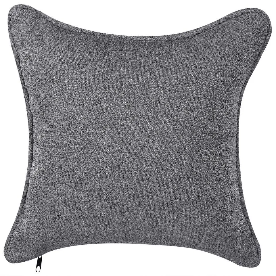 CHEVANNES - Chaise longue - Donkergrijs - Bouclé