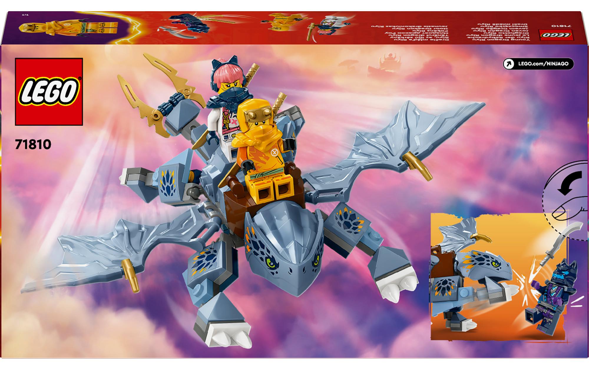 Ninjago Riyu der Babydrache 71810Spielset mit Drachen-Actionfigur