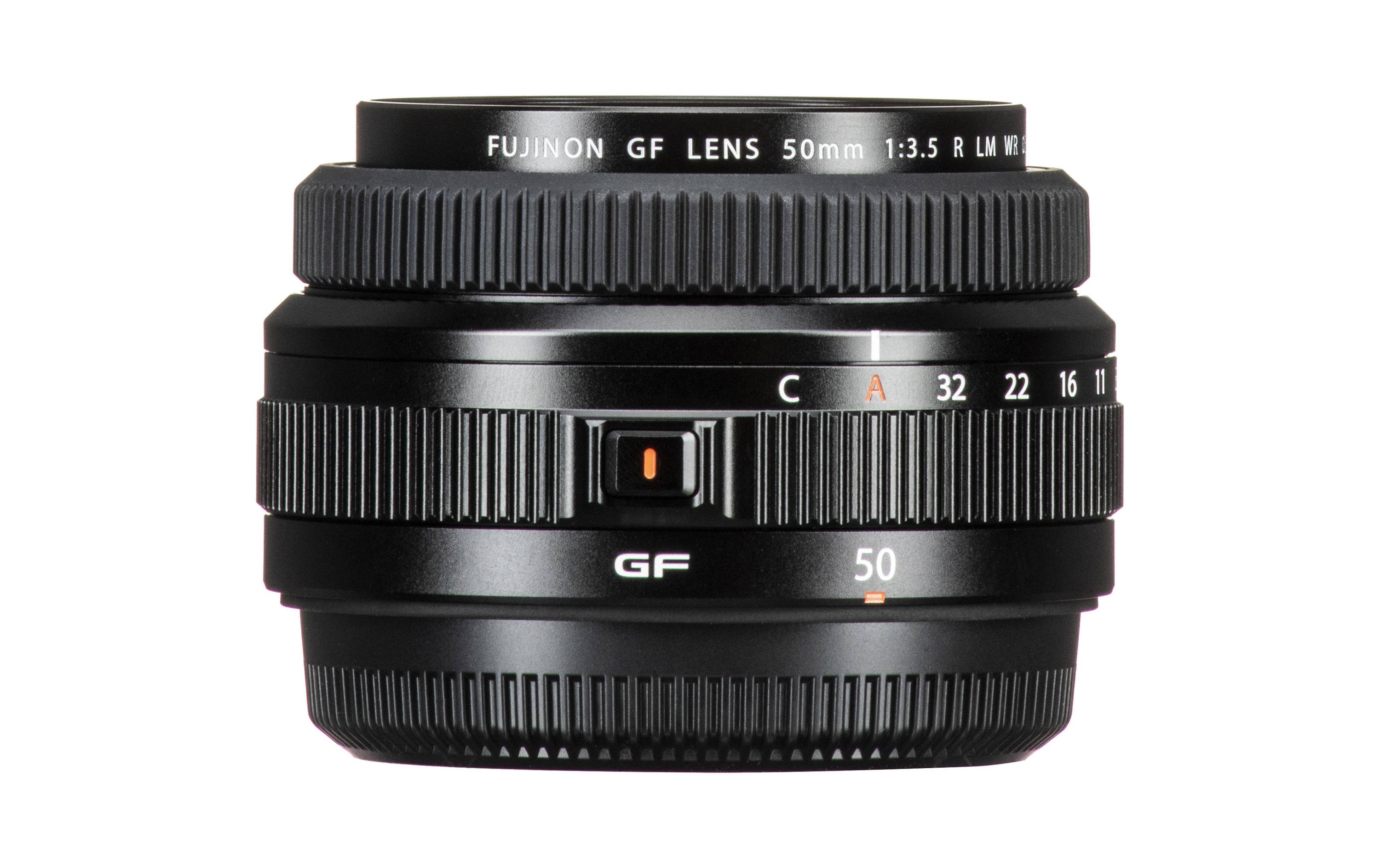 Festbrennweite GF 50mm F/3.5 R LM WR – Fujifilm G-Mount<br>Leichtes und kleines Objektiv für das spiegellose GFX-Mittelformatsystem