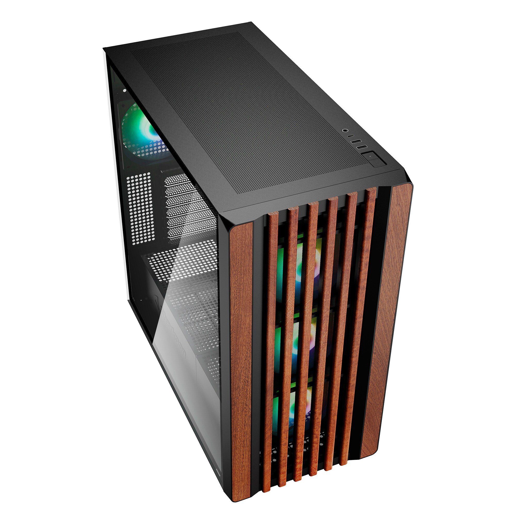 Sharkoon Tower-Gehäuse Rebel C70G RGB