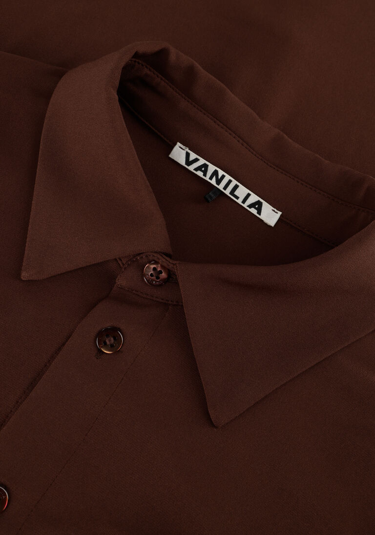 VANILIA bruine vanilia blouse escape uni shirt
