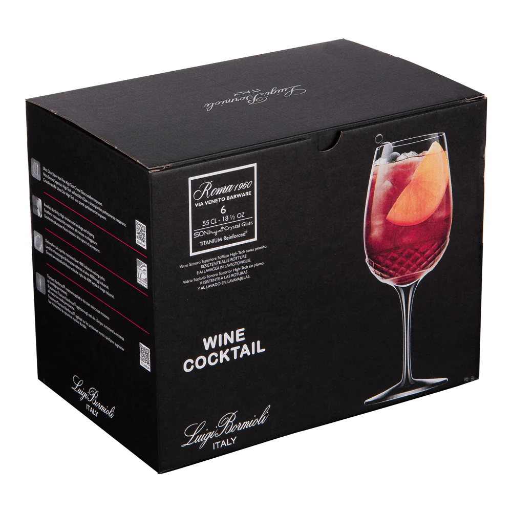 Boîte de 6 verres à cocktail Roma 55 cl Bormioli Luigi