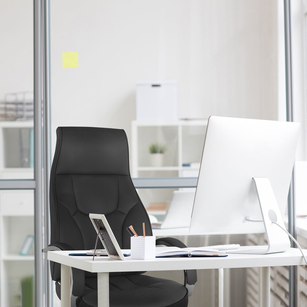 Profi Chefsessel ELEGANCE I Kunstleder mit Armlehnen hjh OFFICE