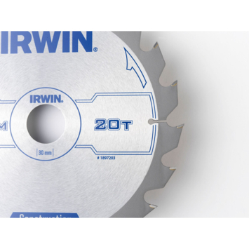 Irwin cirkelzaagblad 210x30,20&16 mm 20t