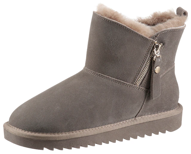 Ara Winterboots »ALASKA Short Zip«  Stiefel aus echtem Lammfell mit Reissverschluss, G-Weite (weit)