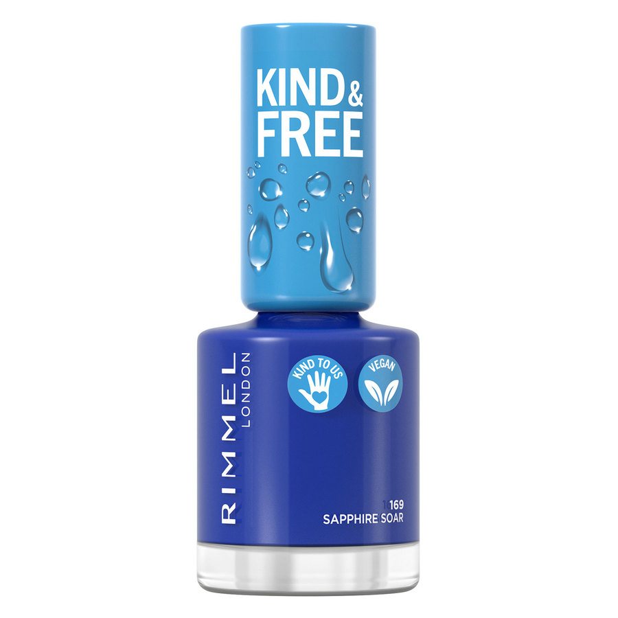 Rimmel London Kind & Free Clean Cosmetics Nail Polish 169 Saphirre Soar 8ml
