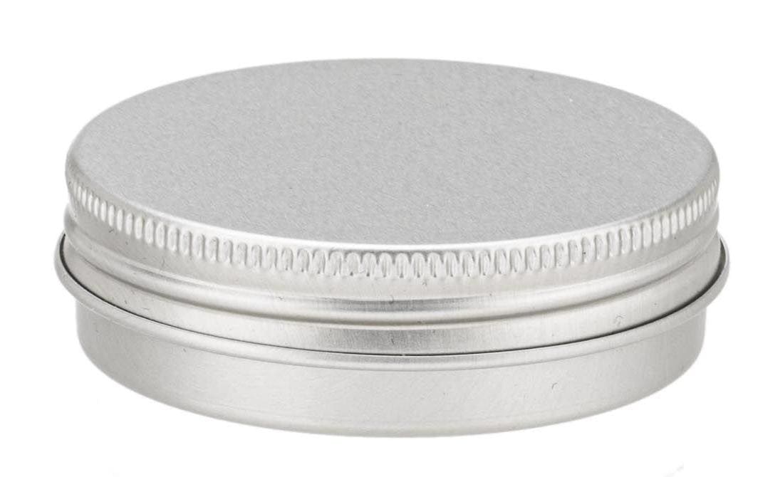 Kosmetik Dose Alu-Schraubdeckeldose 25 ml, 2 StückDose aus Alu mit Schraubverschluss