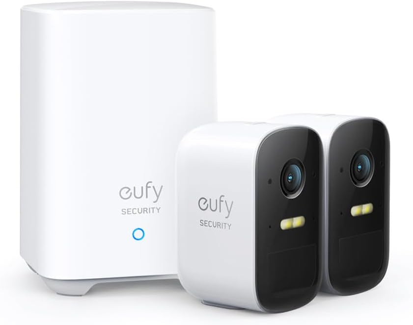 eufy Security eufyCam 2C, überwachungskamera aussen, 180Tage Akku, HD 1080p, IP67 wetterfest, Nachtsicht, Kompatibel mit HomeKit und Solar Panel, überwachungskamera aussen set2+1,Gebührenfreie Nutzung