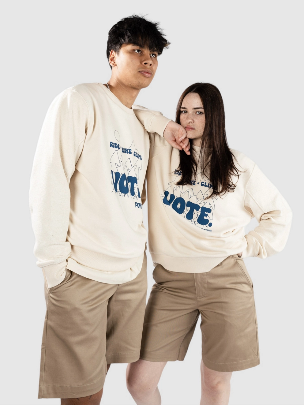 POW Protect Our Winters Vote Sweater ecru