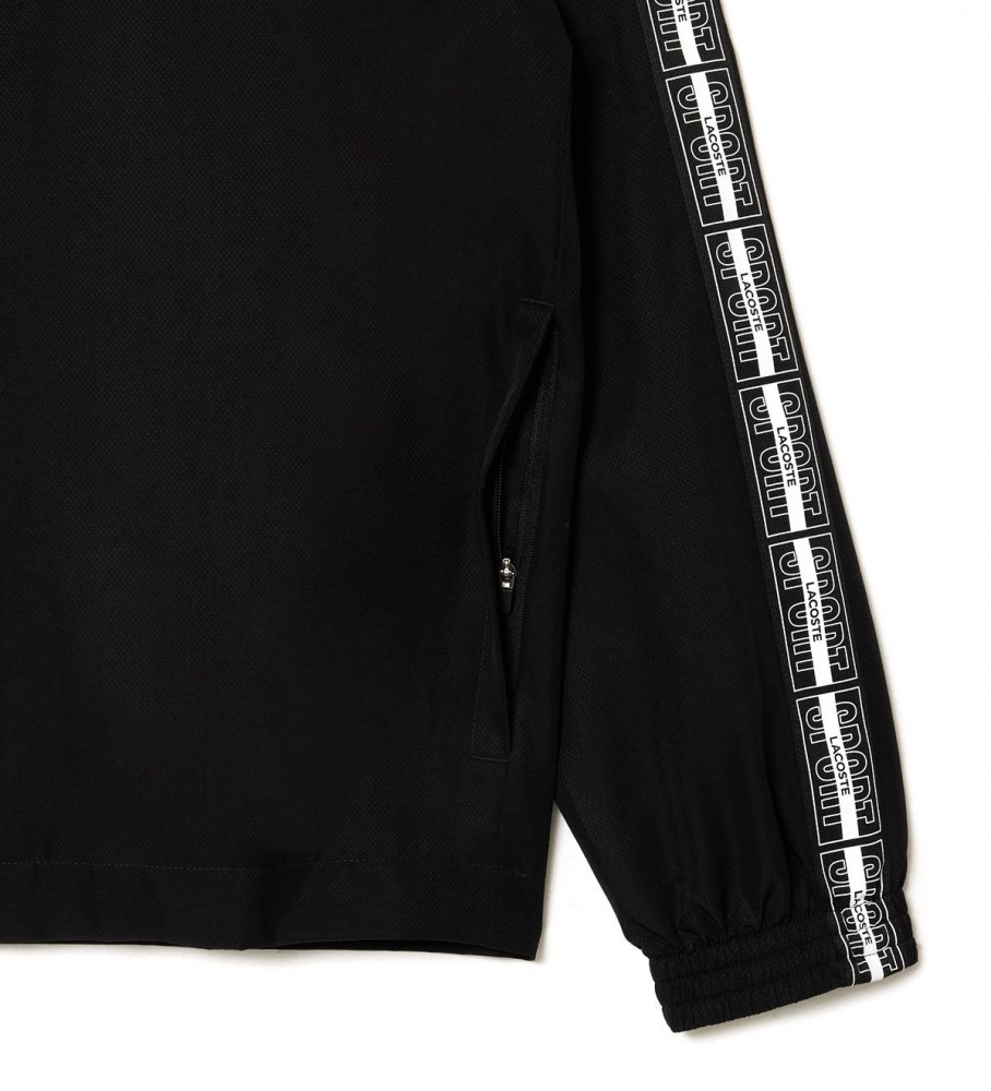Conjunto de tênis Lacoste preto em tecido reciclado