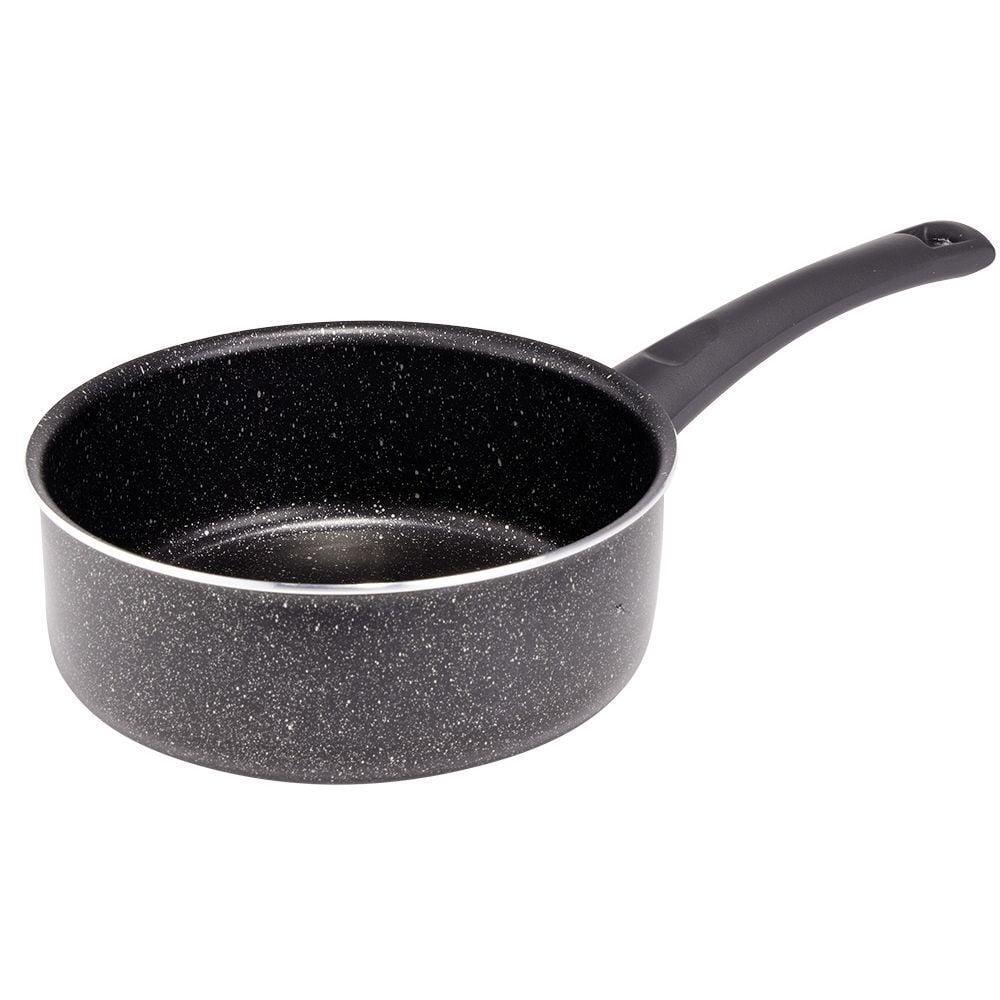 Casserole effet pierre antiadhérente noir Ø20xH7,5cm