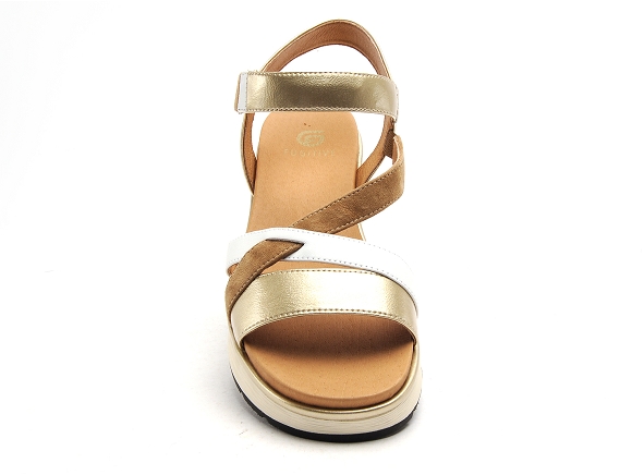 Fugitive nu pieds talons femme kiry or