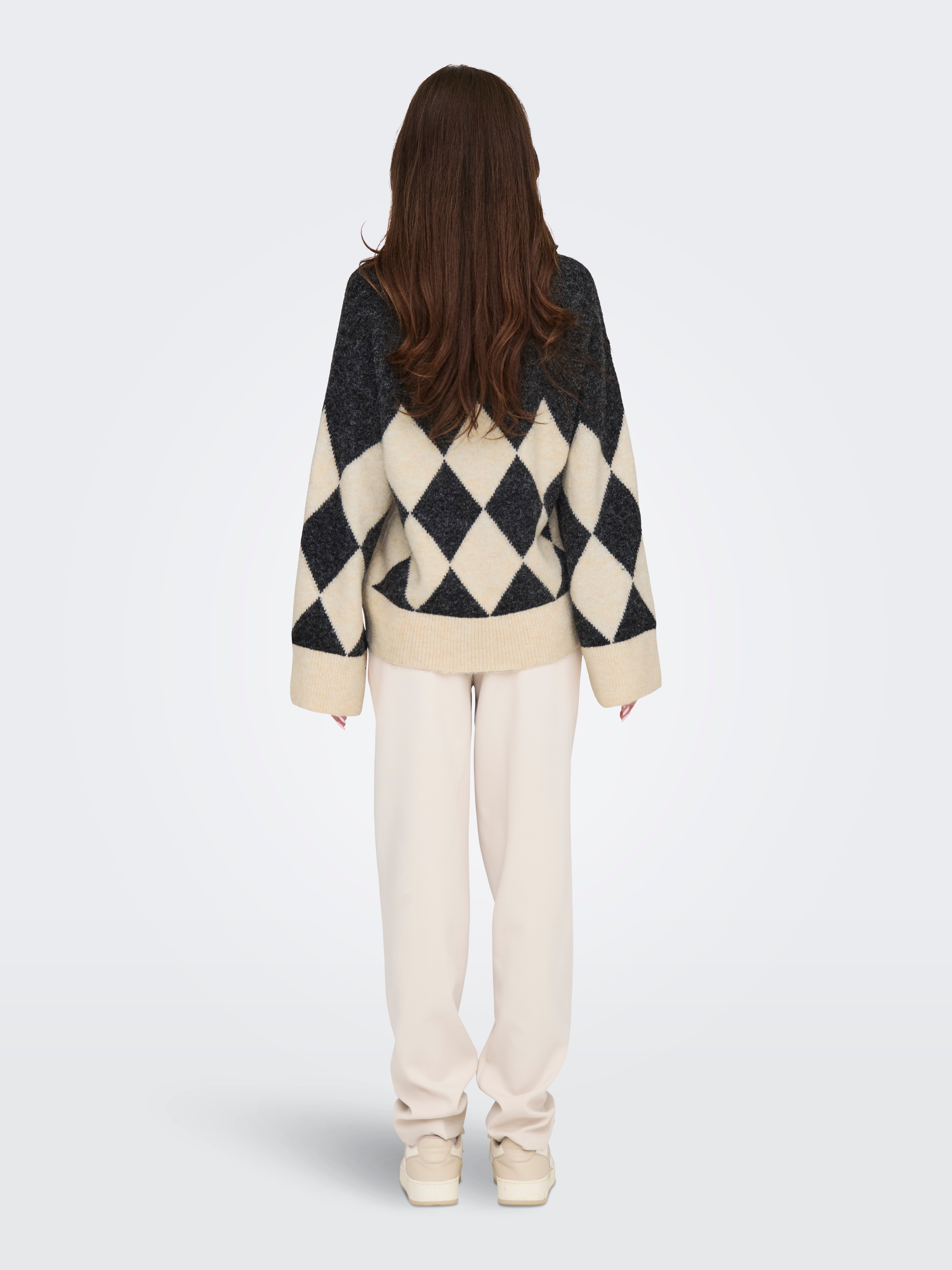 JDYCHRIS Strickpullover Dark Grey Melange