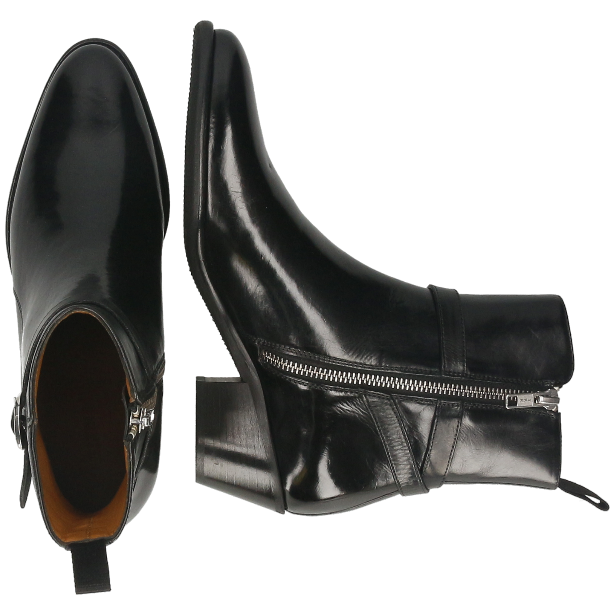 ADINA 1 - Bottines à talon cubain | Noir