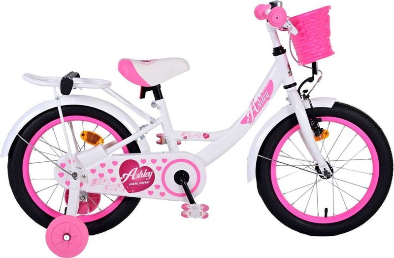 Volare Ashley Kinderfiets - Meisjes - 18 inch - Wit