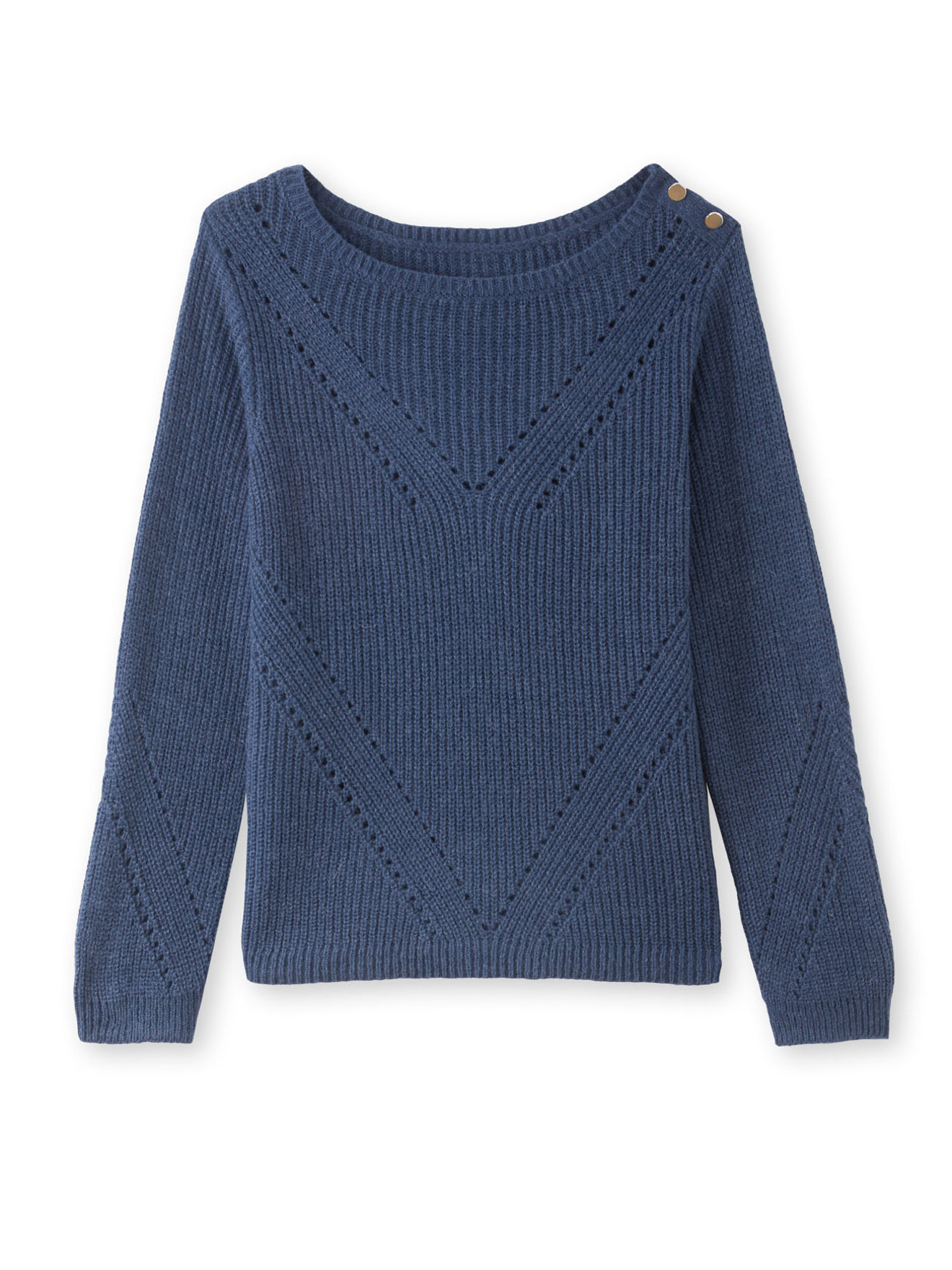 Pull en côtes perlées