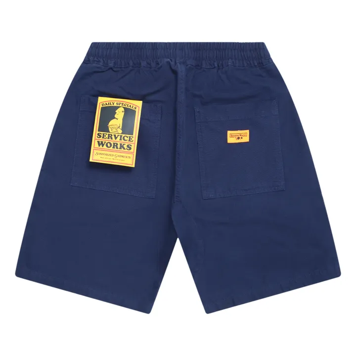 Service Works Short Canvas Chef Coton Bio | Bleu marine