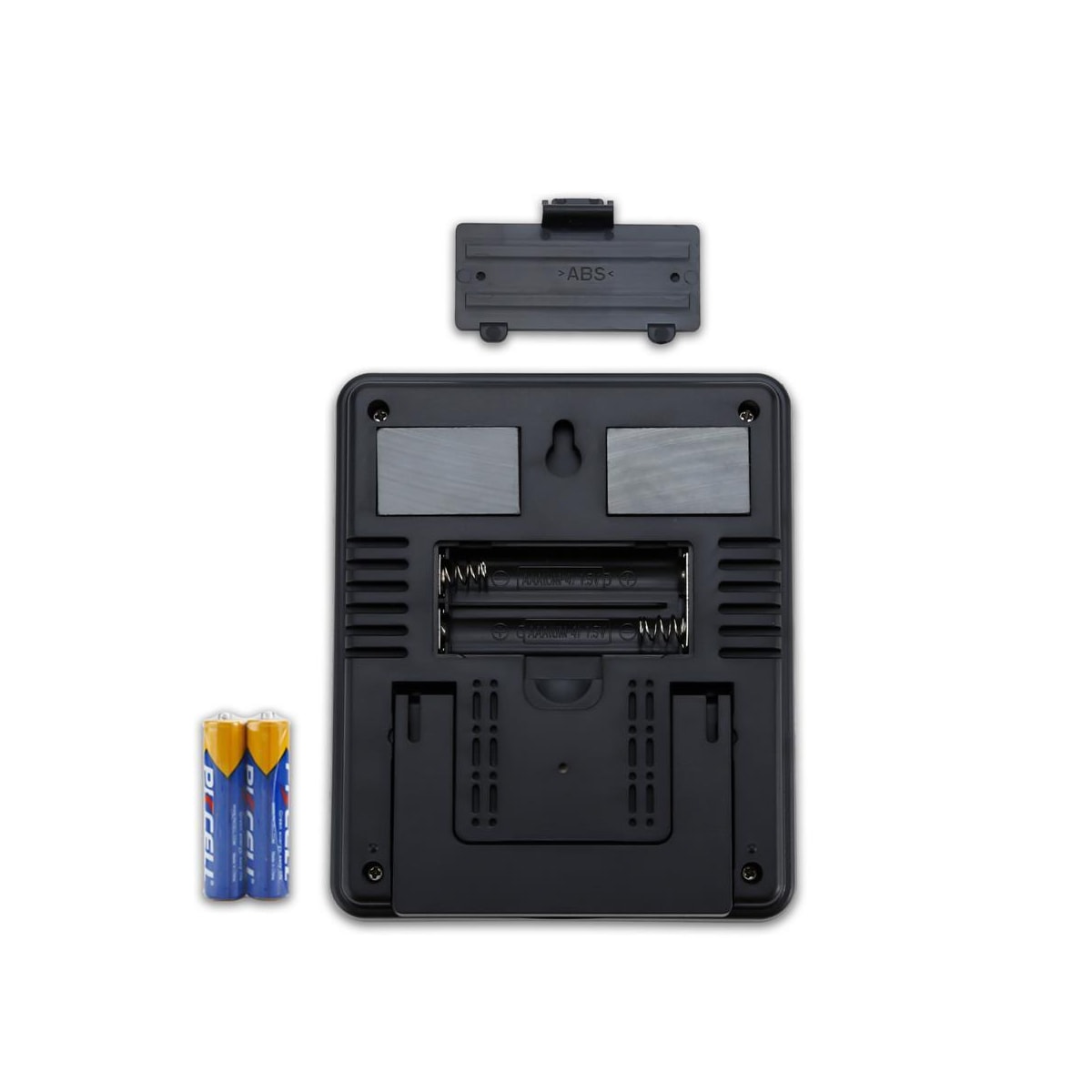 Termometer LCD Touch Termometer med klokke (hvit)