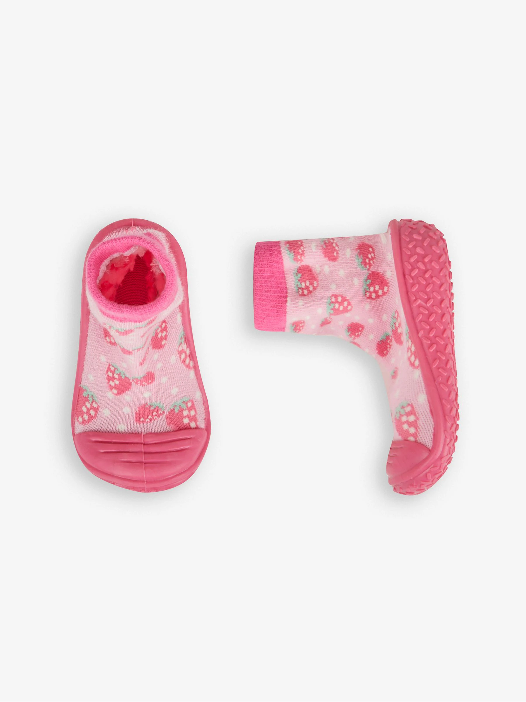 Roze aardbei - JoJo Maman Bébé - Indoor pantoffelsokken voor binnen