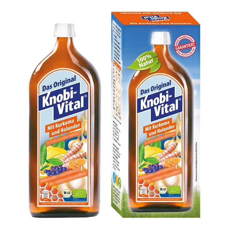 Knobivital mit Kurkuma und Holunder Bio, 960 ml
