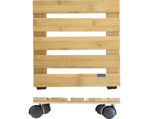 Wagner Bamboe plantenwagen, bamboe, 29x29 cm, draagvermogen 100 kg