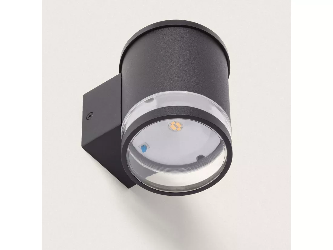 Applique Murale Extérieure Solaire LED Aluminium Draco Noir