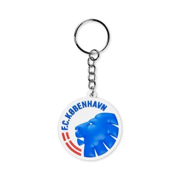 FC Copenhague Porte-Clés Logo - Blanc