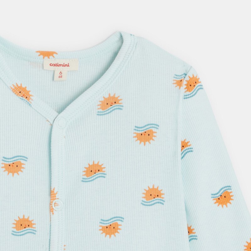 Pyjama bébé garçon bleu à motifs soleil Catimini Bleu