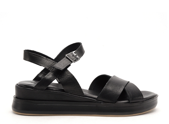 Coco abricot nu pieds plats femme meigneux noir