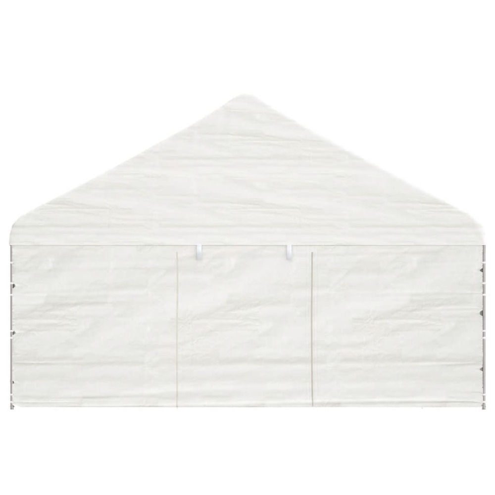 Belvédère avec toit blanc 11,15x5,88x3,75 m polyéthylène
