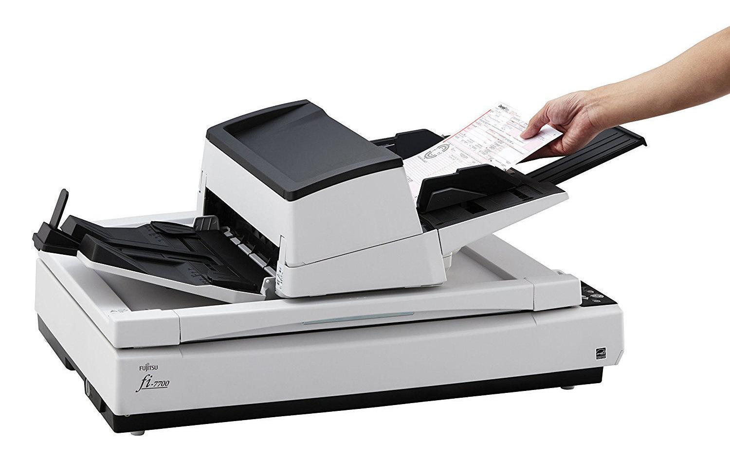 Dokumentenscanner fi-7700<br>Schnelles Scannen grosser Dokumentenvolumen und unterschiedlichster Medien
