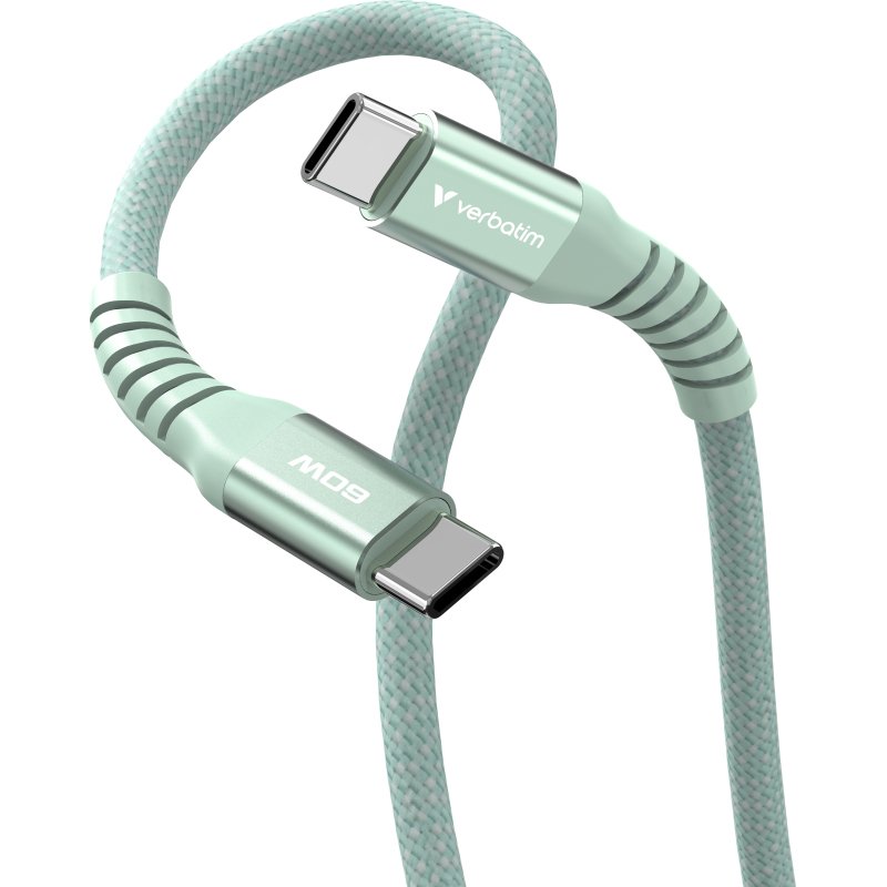 Verbatim 31864 câble USB USB 2.0 1,2 m USB C 0,48 Gbit/s 60 W Vert