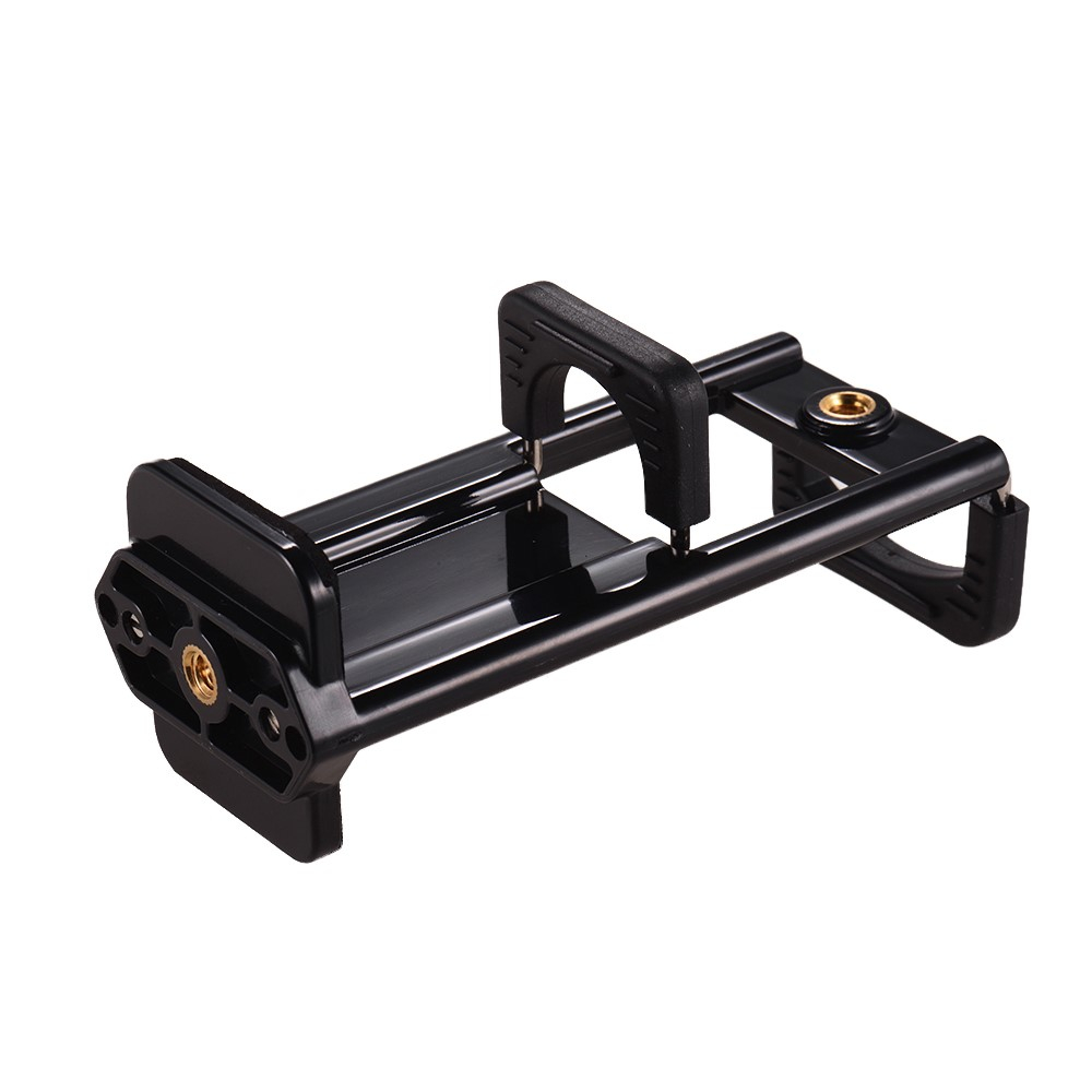 Verstellbare Smartphone Halterung Tablet Stativ Adapter (Ausziehbar bis 18cm) - Schwarz
