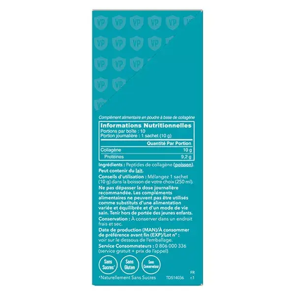Colágeno Marinho em Pó Vital Proteins, 10 sachês de 10g