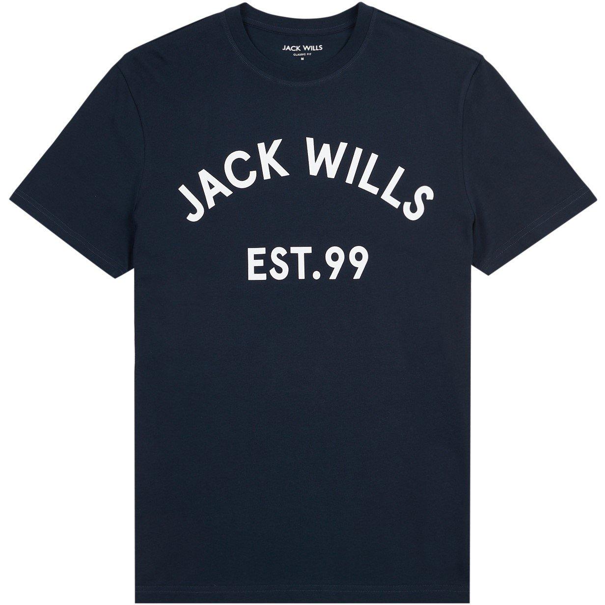 Jack Wills JW Logo Print T Shirt Mens