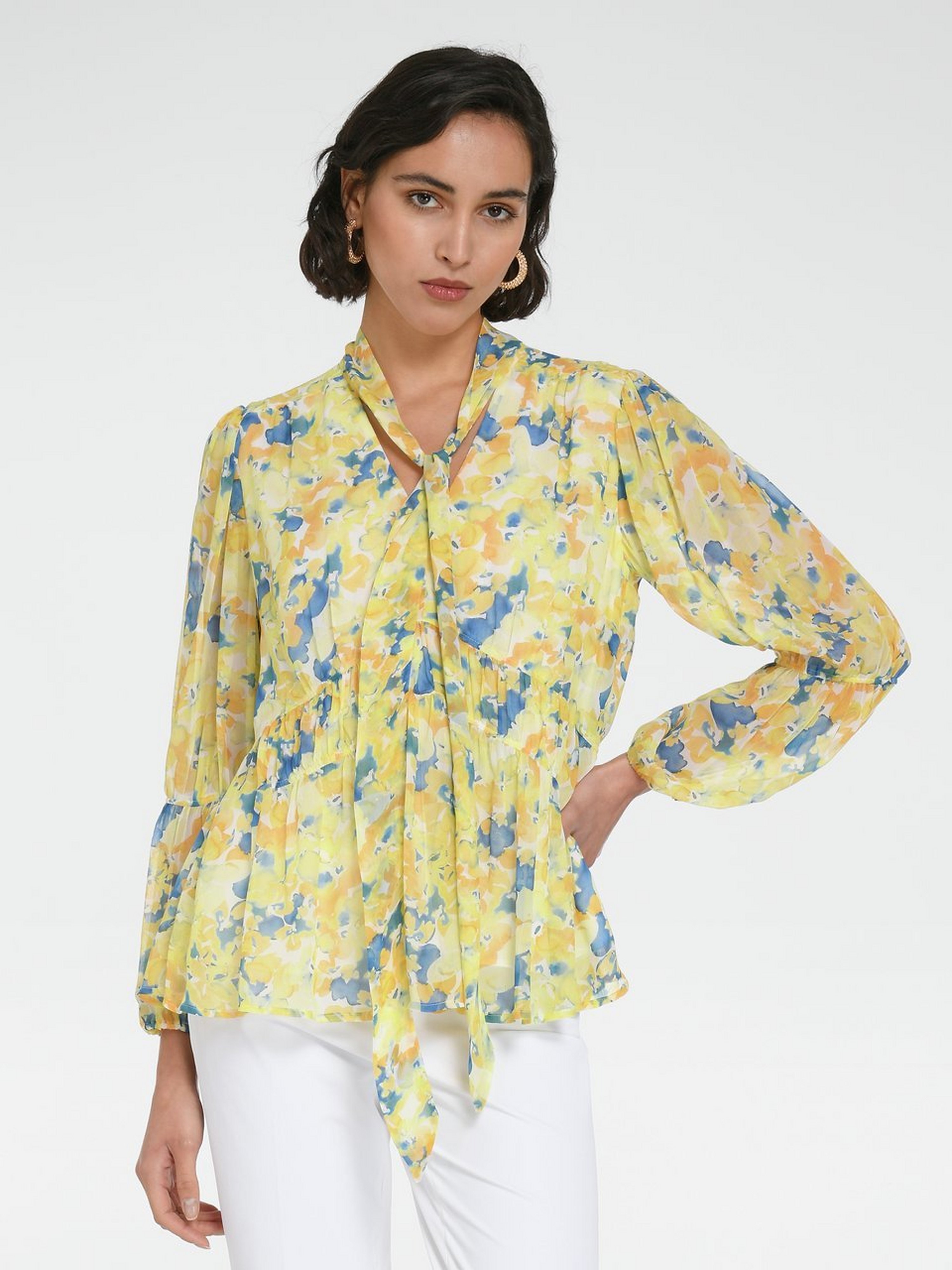 Bluse mit 3/4-Arm