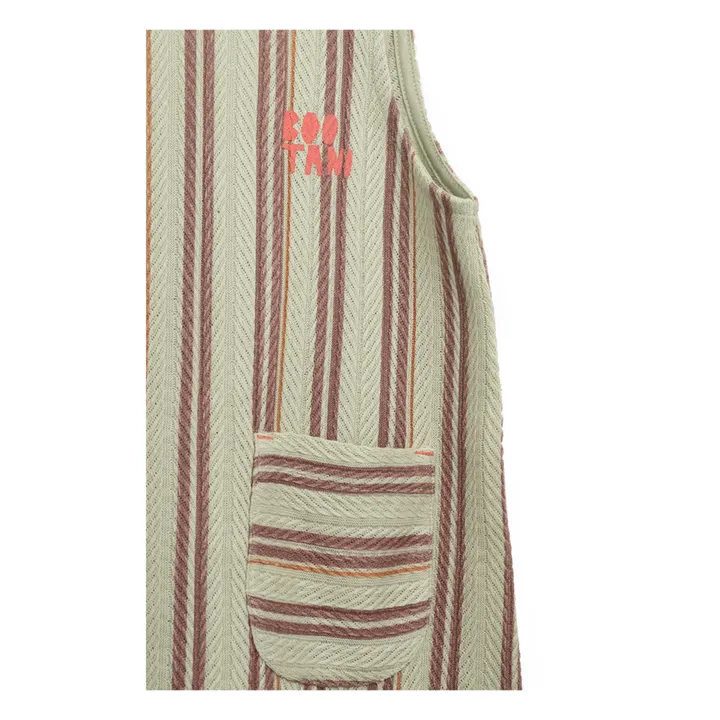 Bootani Robe Coton Bio Rayée | Sauge