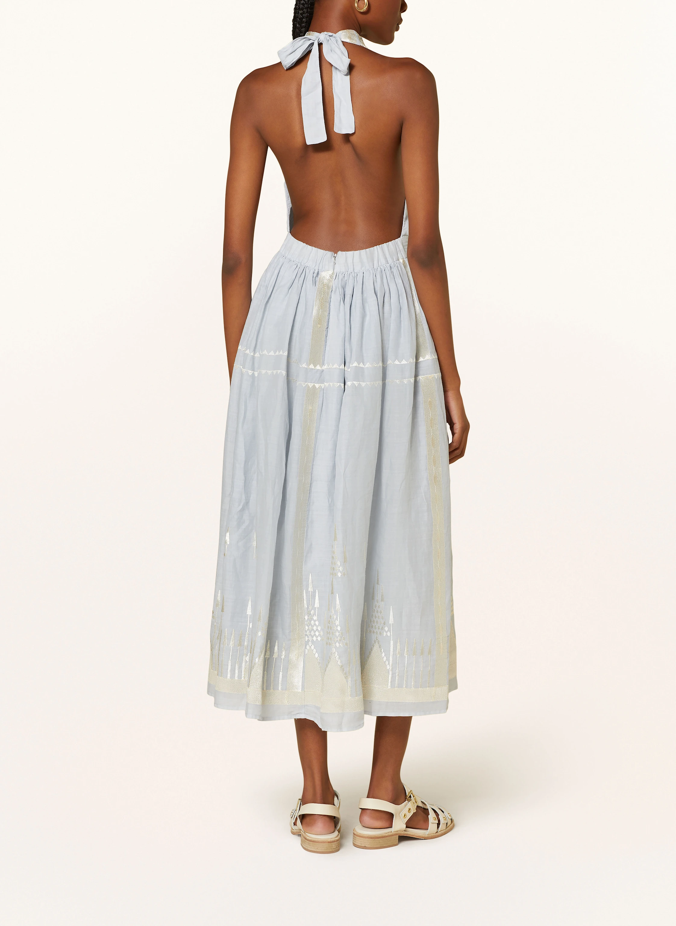 Greek Archaic Kori Strandkleid ROOTS mit Glitzergarn