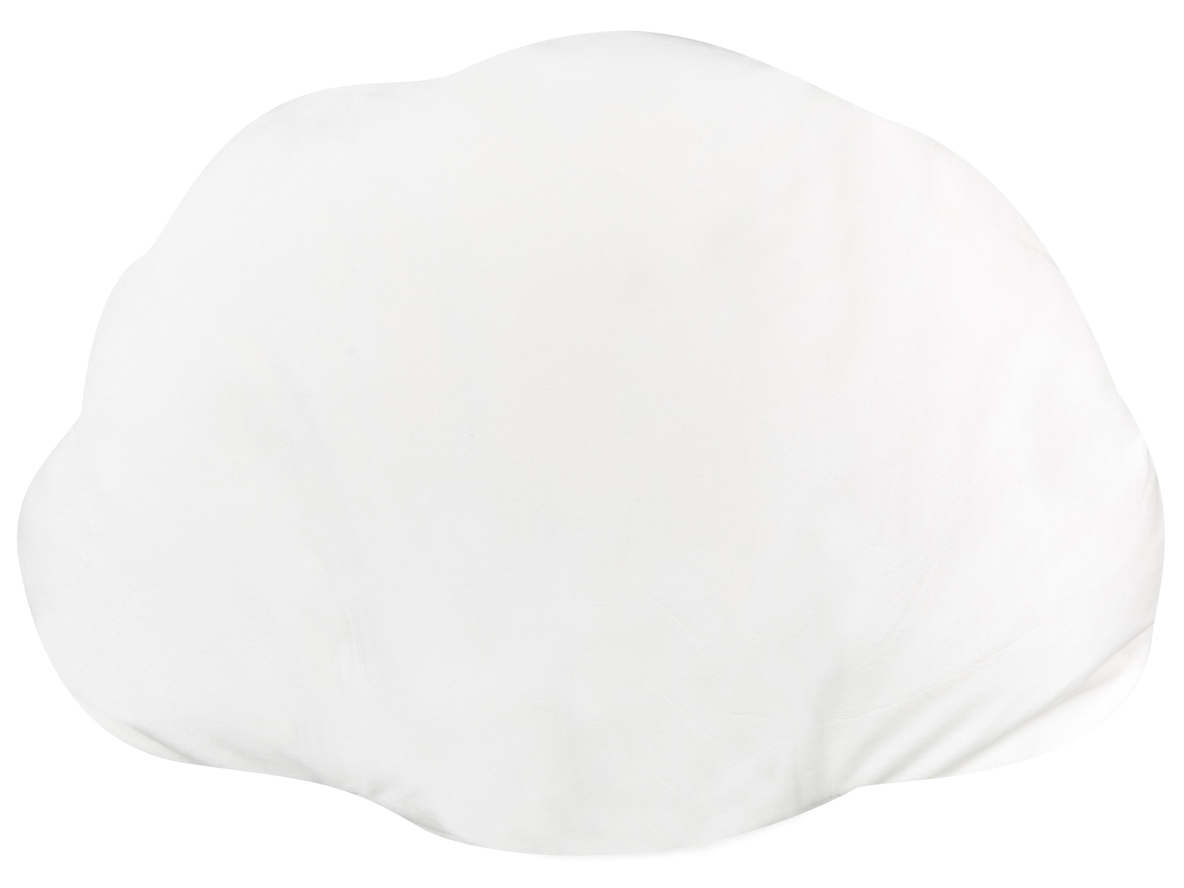 Sierkussen CONSOLIDA Fluweel 47 x 35 cm Gebroken wit effen