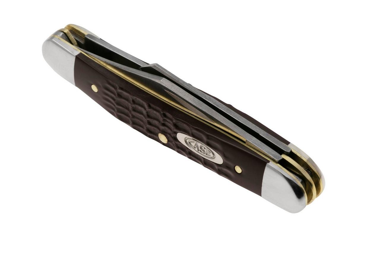 Case Medium Stockman 00217 Brown Synthetic, Standard Jig 63087 SS zakmes