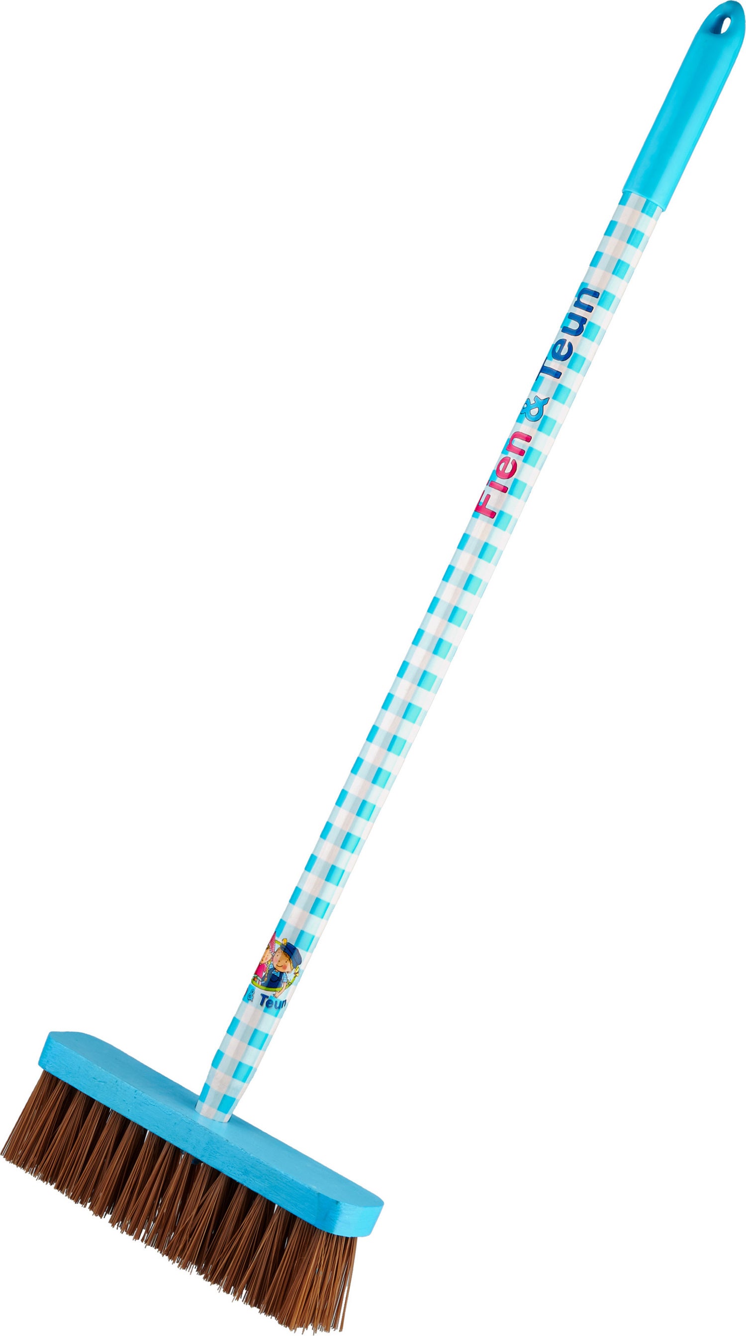 Fien & Teun kinderbezem blauw 75 x 23 x 5 cm