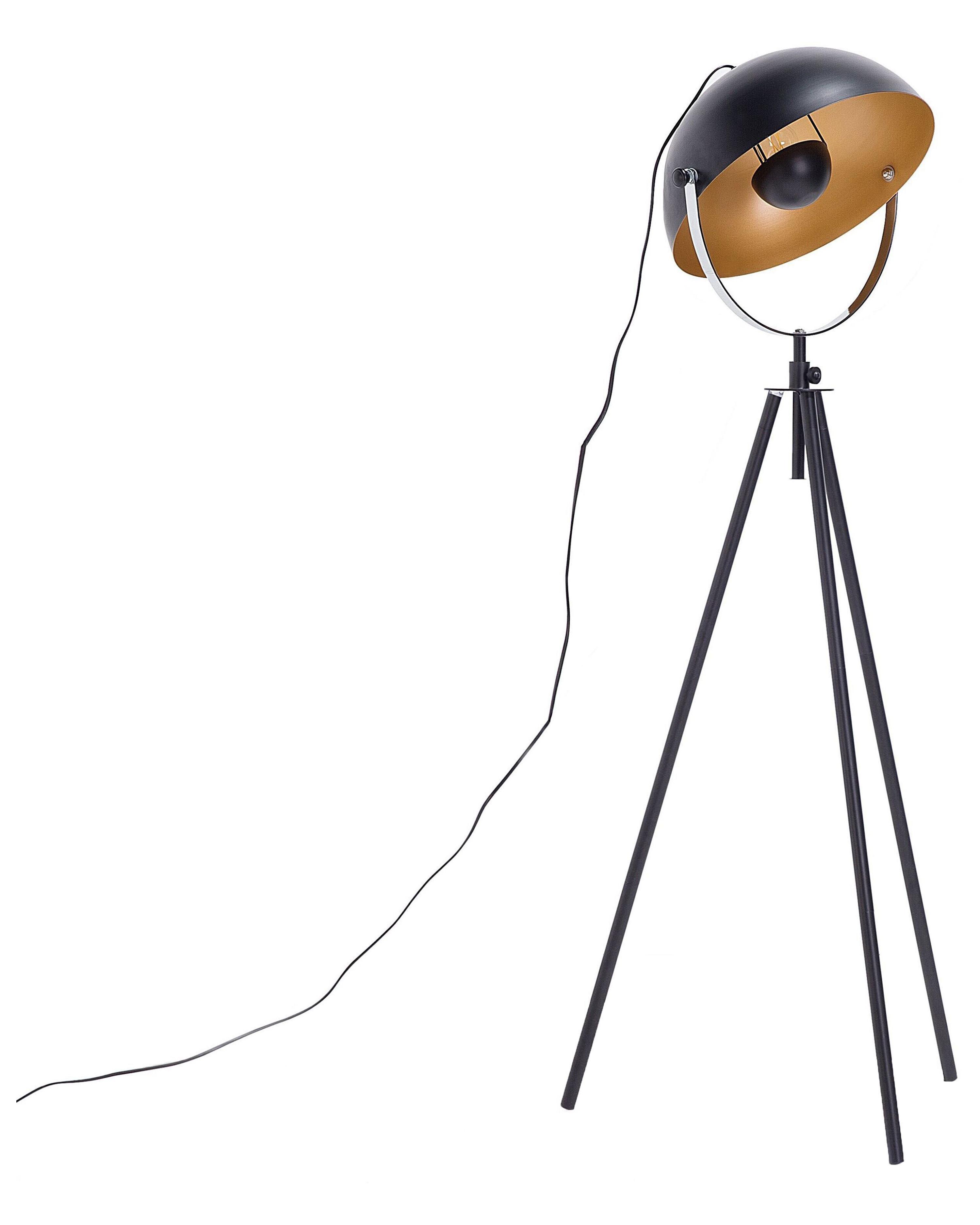 Staande lamp THAMES Metaal Zwart