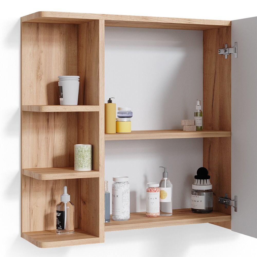 Vicco Spiegelschrank Badspiegel Wandspiegel Fynn Eiche Grün Spiegel Badmöbel