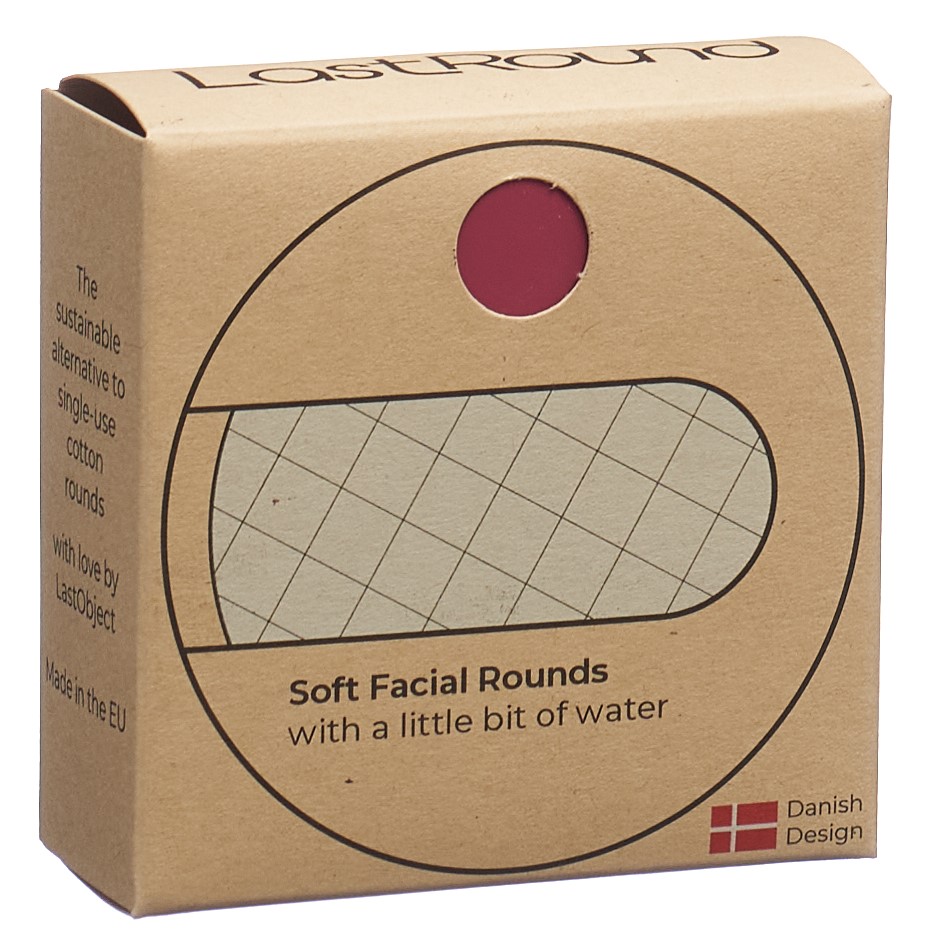LASTROUND Wiederverwendbare Wattepads<br>1 Stück, rot