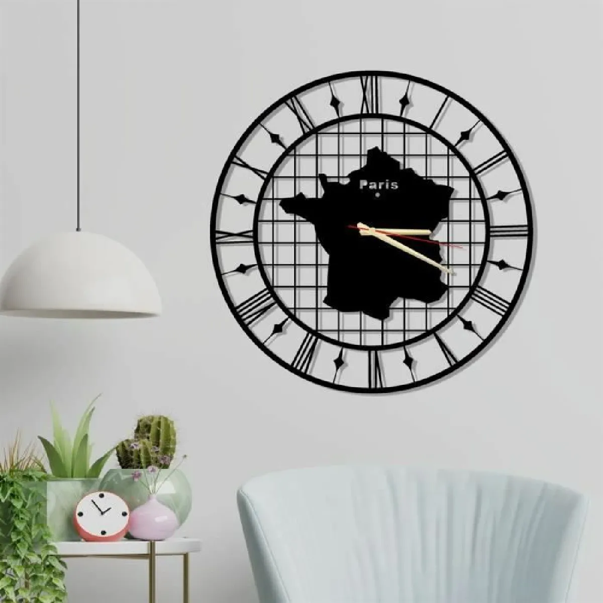 DEKORY Paris - Horloge murale en métal 50 cm