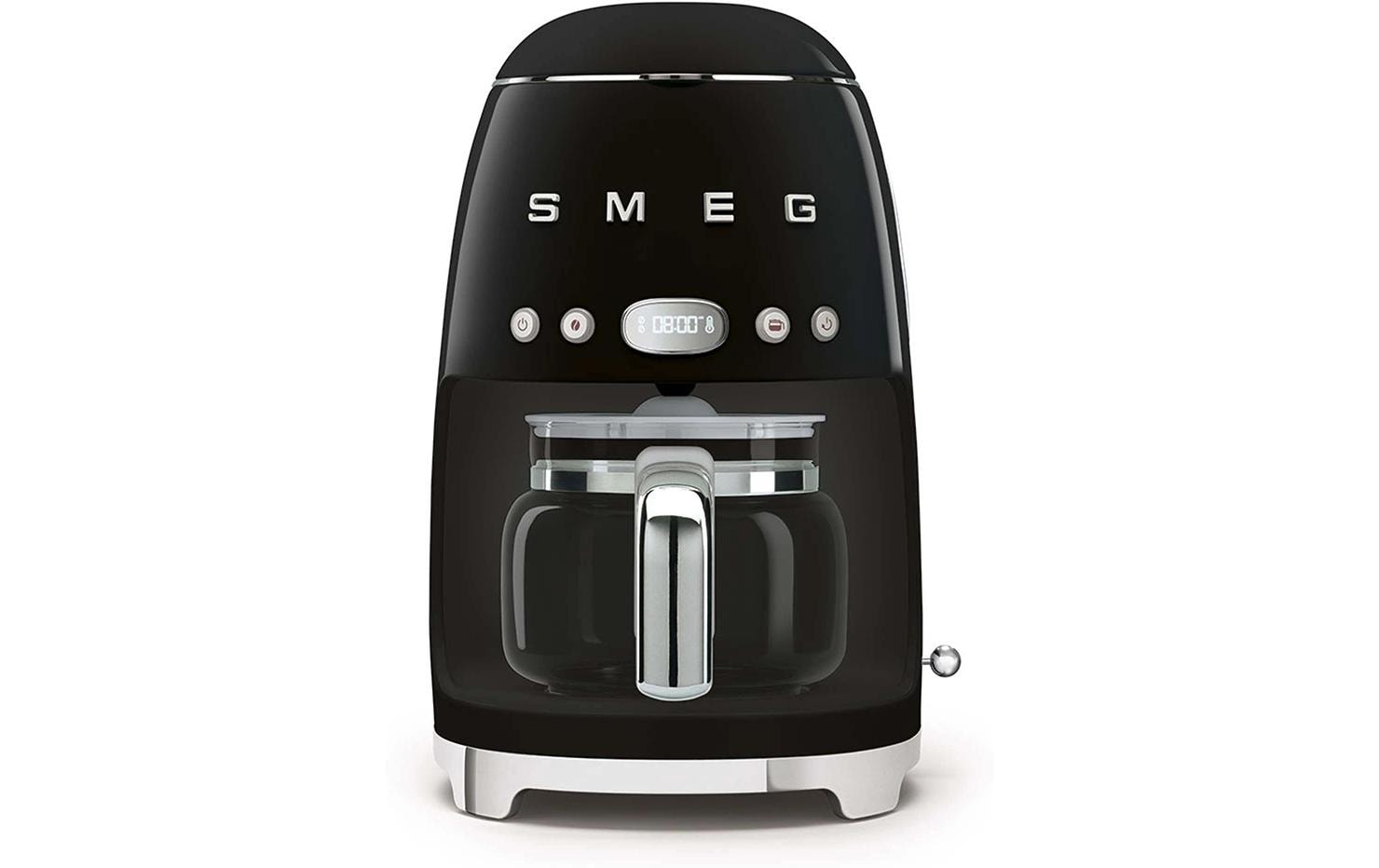Filterkaffeemaschine 50's Style DCF02BLEU Schwarz<br>Kaffeemaschine mit Glaskanne
