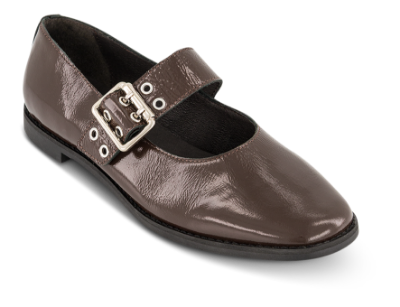 Cashott Mary Jane Ballerina Brun 61252402