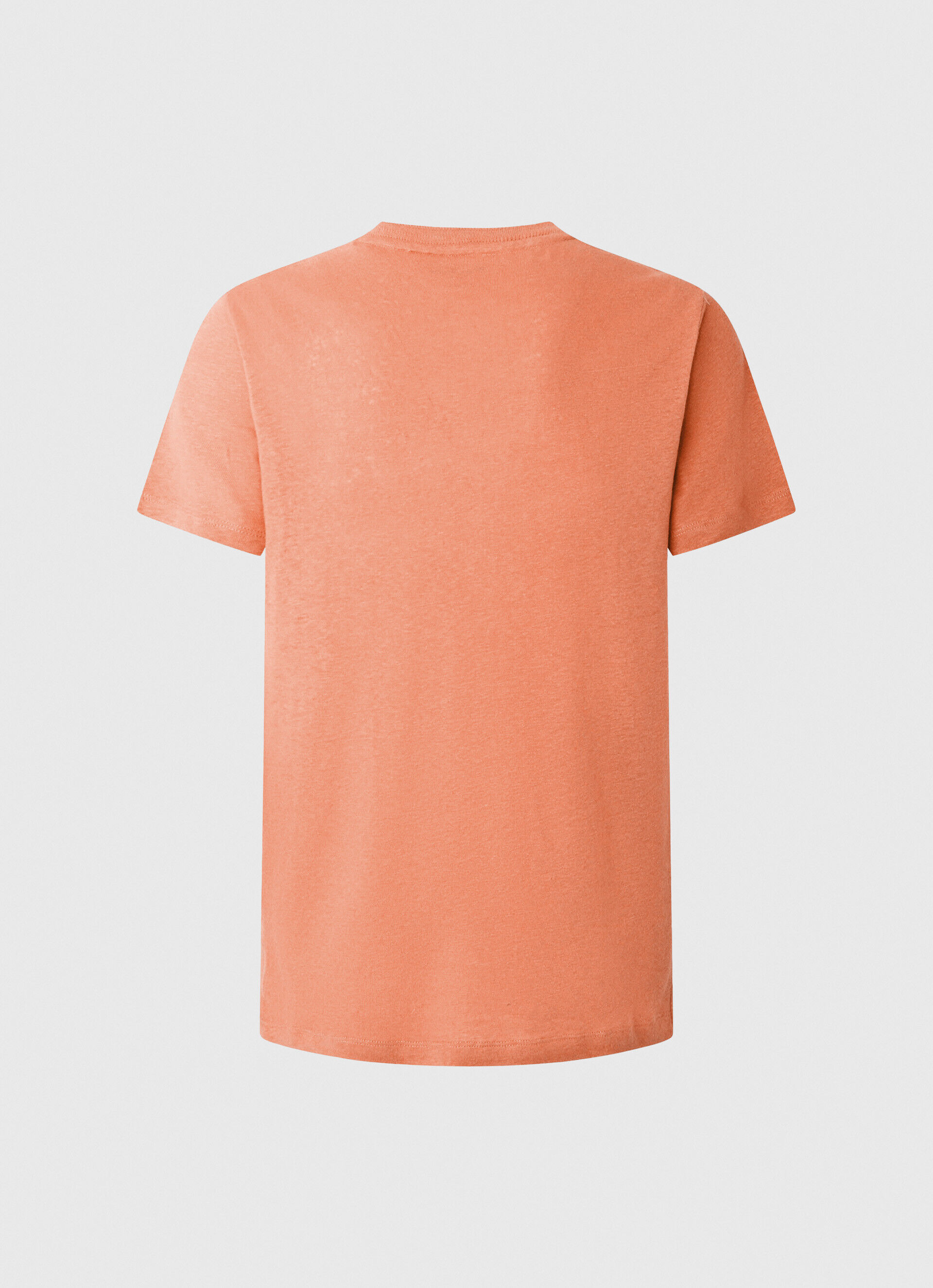CAMISETA DE LINHO LISA - laranja abóbora