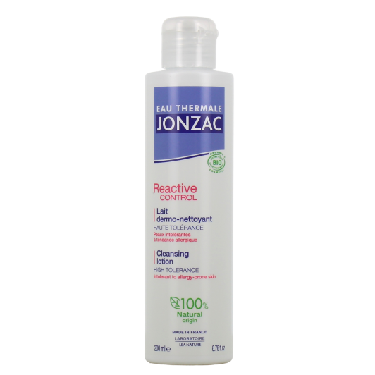 Jonzac lait dermo nettoyant Reactive Control - Peau intolérante