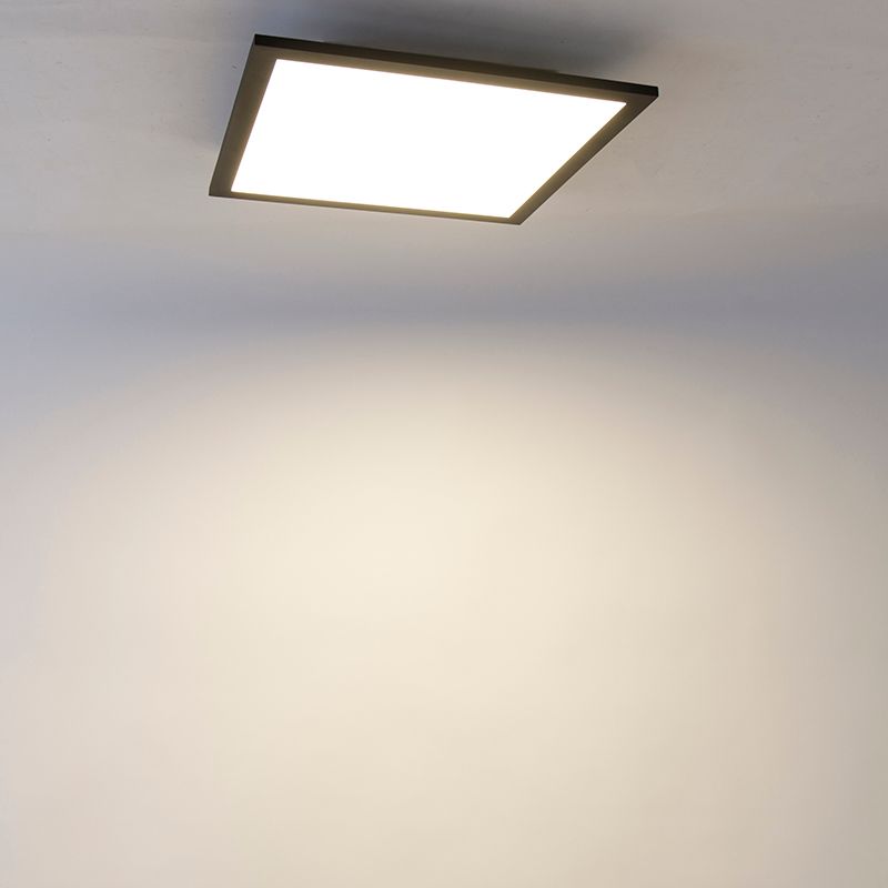 LED paneel zwart 40 cm incl. LED met afstandsbediening - Live